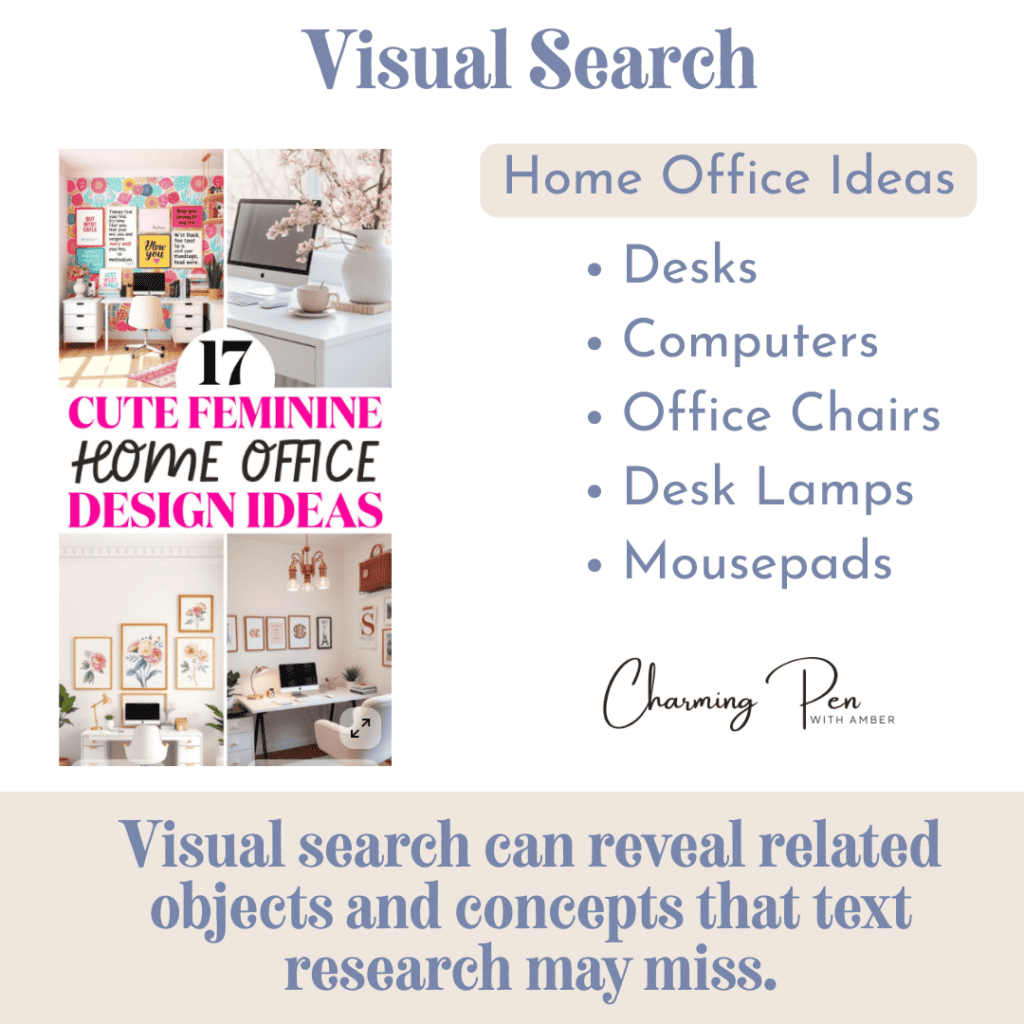 Home office ideas with desks, computers, and decor for Pinterest search.