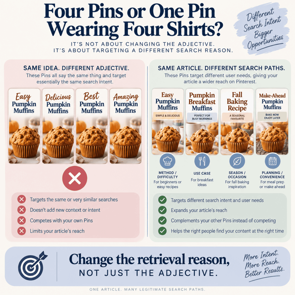 One Article, Many Pinterest Search Paths